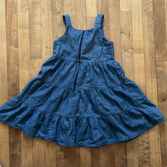 Gymboree Denim Embroidered Watermelon Dress, 7 - Picture 2 of 5